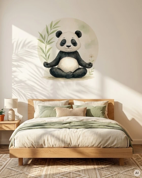 Naklejka ścienna z pandą ZENZOO