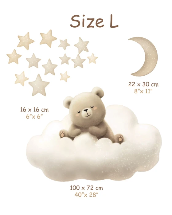 Wymiary naklejek NAP NAP w wariancie X-LARGE