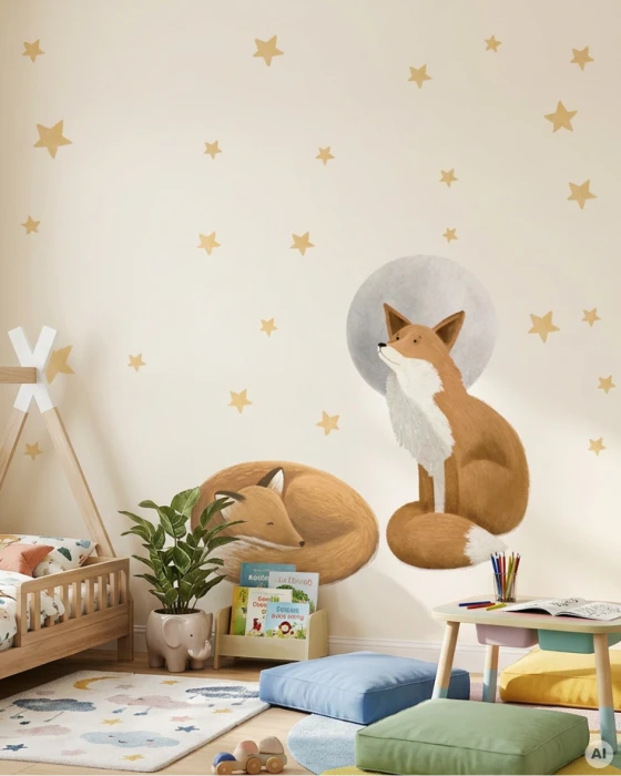 Naklejki ścienne z lisami NITEWISH
