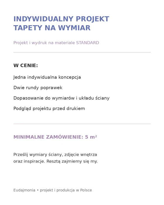 indywidualny projekt tapety plansza
