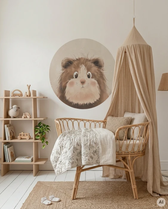 Naklejki ze świnką morską CUDDLY FRIENDS