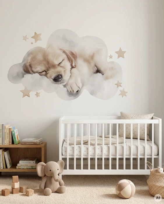 Naklejki ścienne z pieskami PUPPIES DREAM