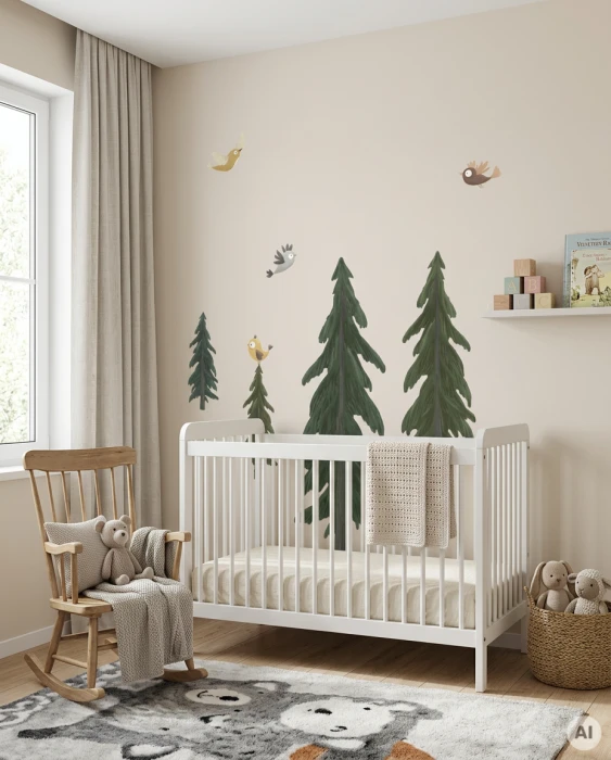 Wall Decal  IN THE WOODS tree