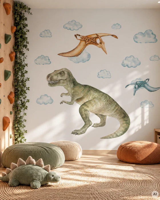 Przytulna dinozaurowa sala zabaw