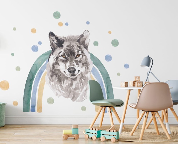naklejki ścienne wilk