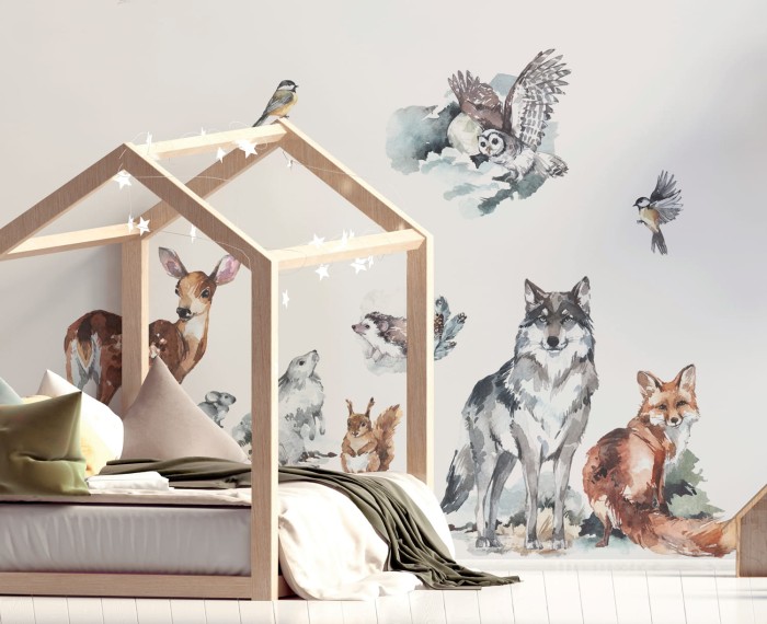 naklejki leśne dla dzieci