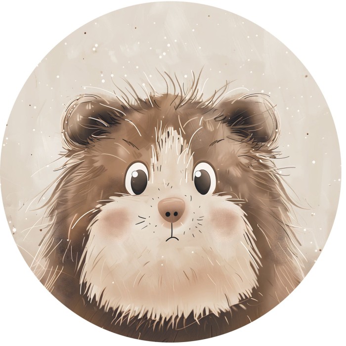 naklejka świnka morska