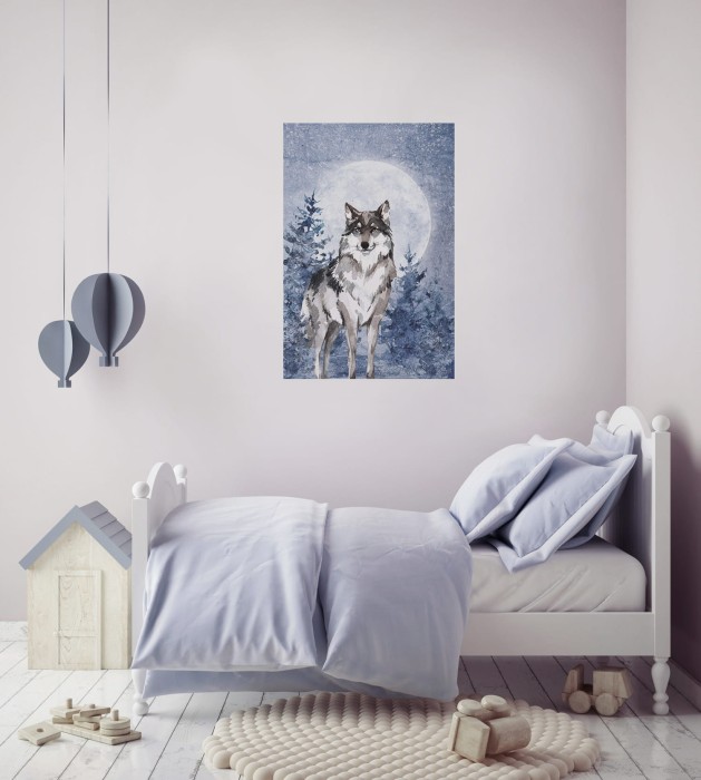 Plakat samoprzylepny LUNA wilk