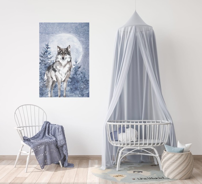 Plakat samoprzylepny LUNA wilk