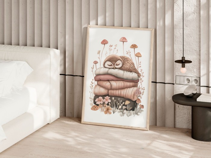 Plakat NAPTIME sówka