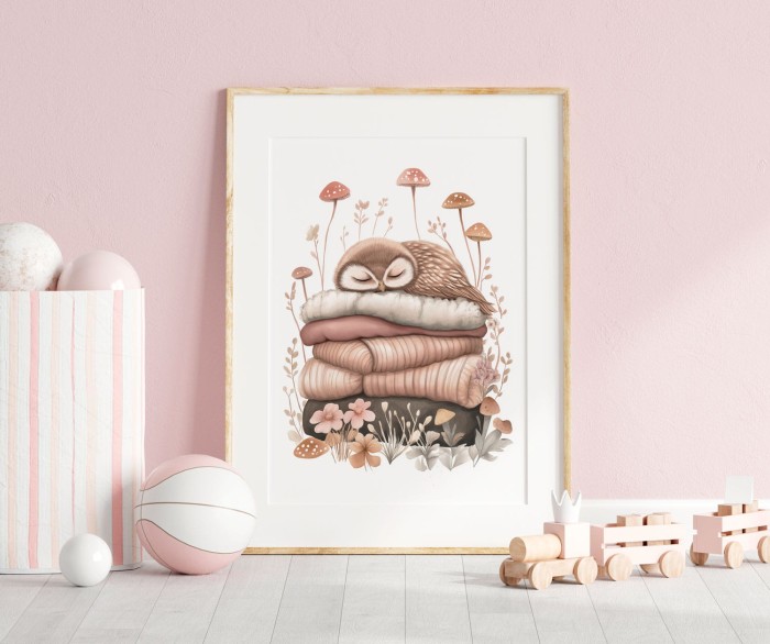 Plakat NAPTIME sówka