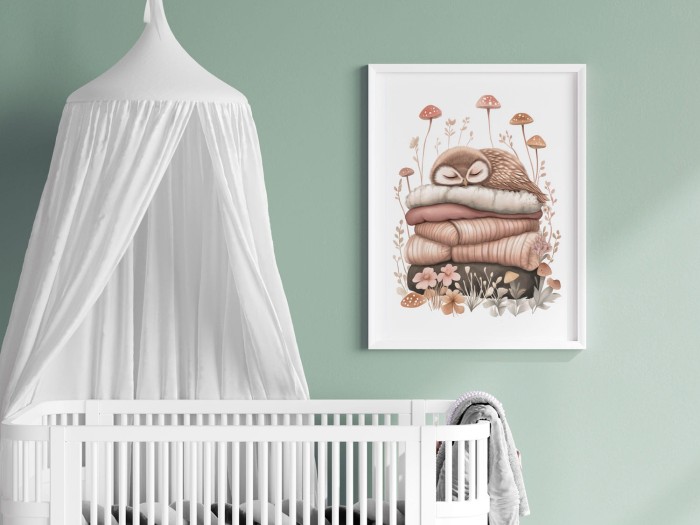 Plakat NAPTIME sówka