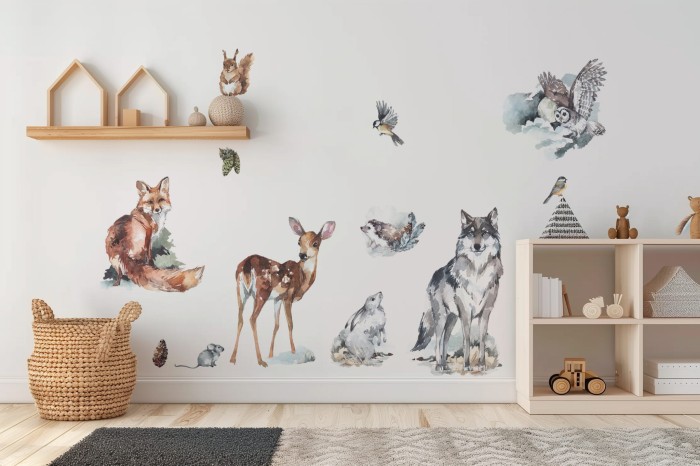 naklejki leśne dla dzieci