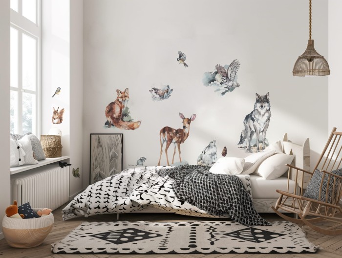 naklejki leśne dla dzieci