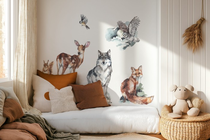 naklejki leśne dla dzieci