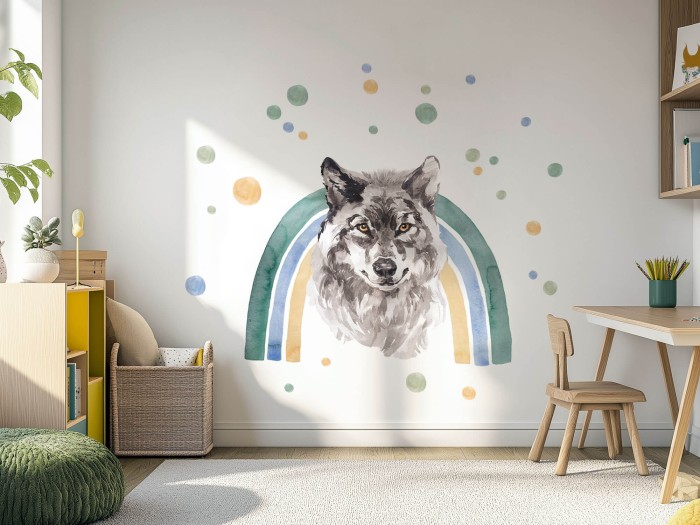 naklejki ścienne wilk