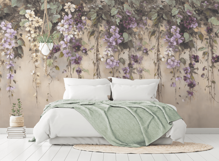 Tapeta kwiaty powoje