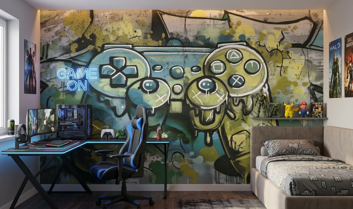 Tapete Graffimals - gamepad