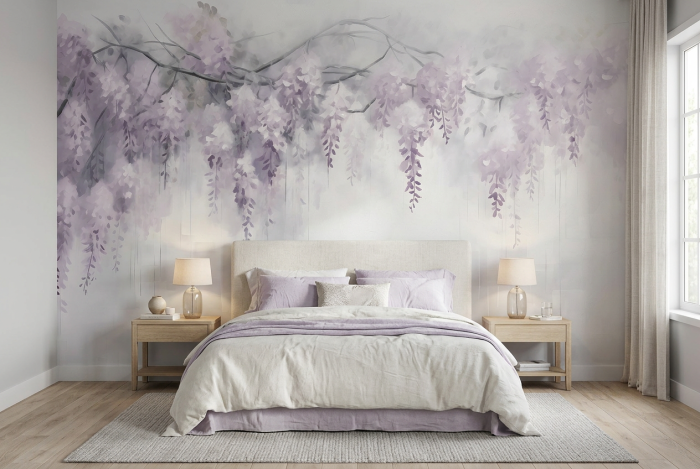 Tapeta kwiaty wisterii