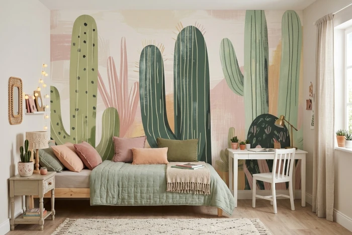 Tapeta z kaktusami CACTUSLAND