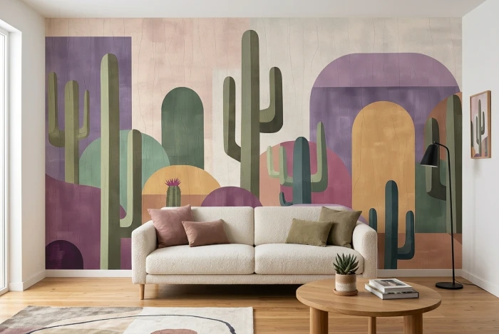 Tapeta z kaktusami SAGUARO