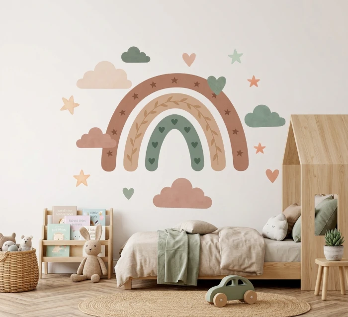 Wandtattoo Aufkleber  Regenbogen