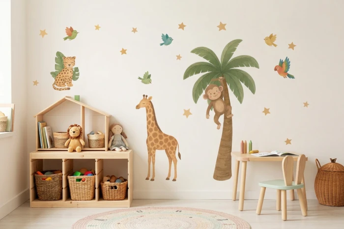 Naklejka safari zwierzęta