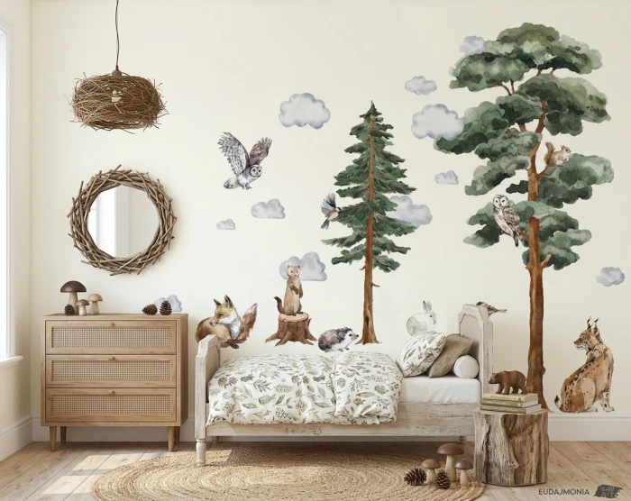 Naklejki zwierzęta leśne