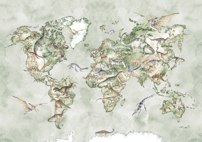 mapa dinozaury