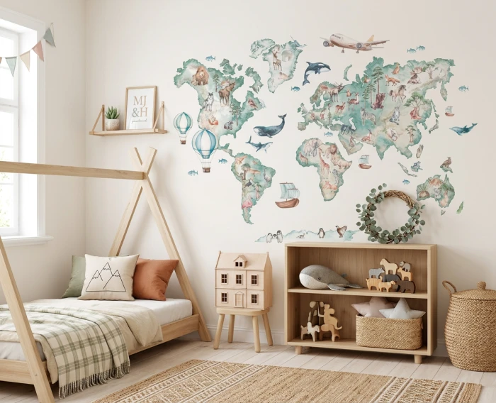 Naklejka MAPA świata