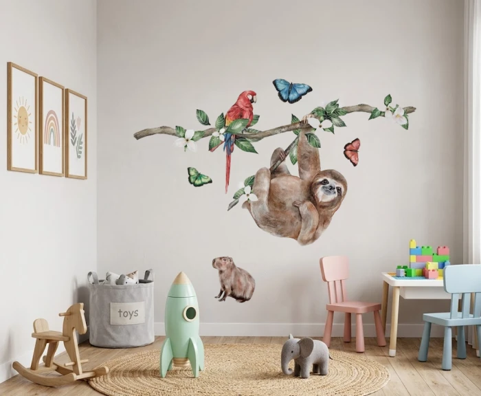Wandtattoo Aufkleber  AMAZONIA SLOTH