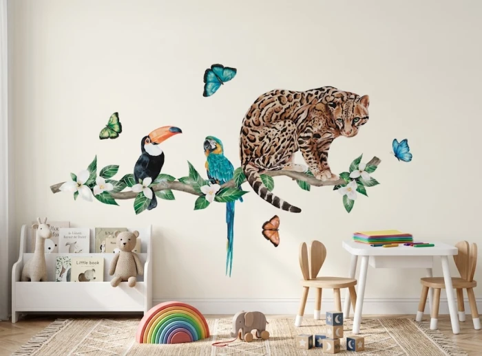 Wandtattoo Aufkleber  AMAZONIA OCELOT