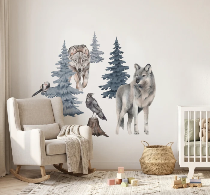 Naklejka KRASOVY wilki