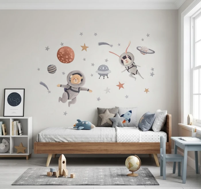 Naklejka ASTRO miś i królik