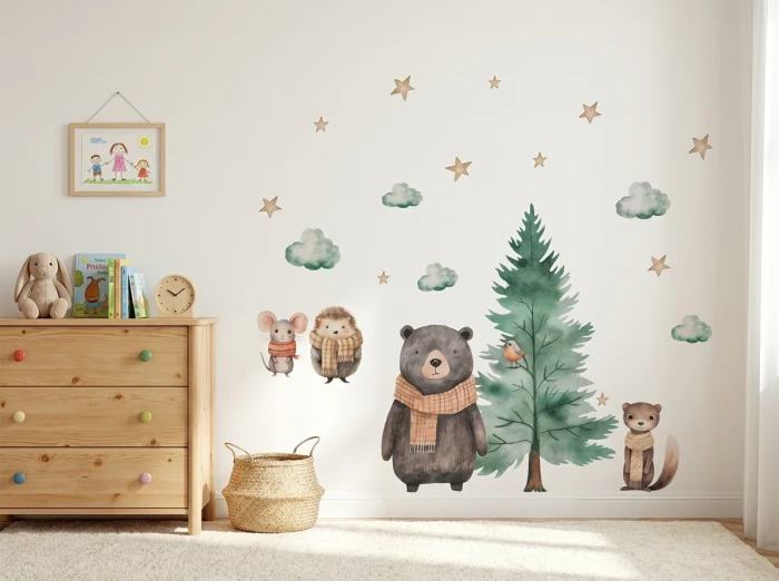 Wandtattoo Aufkleber MOUNTOWN bear 
