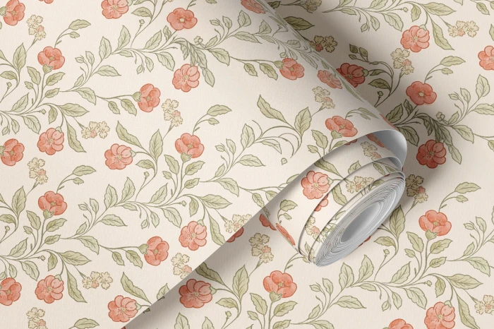 Tapeta kwiaty vintage