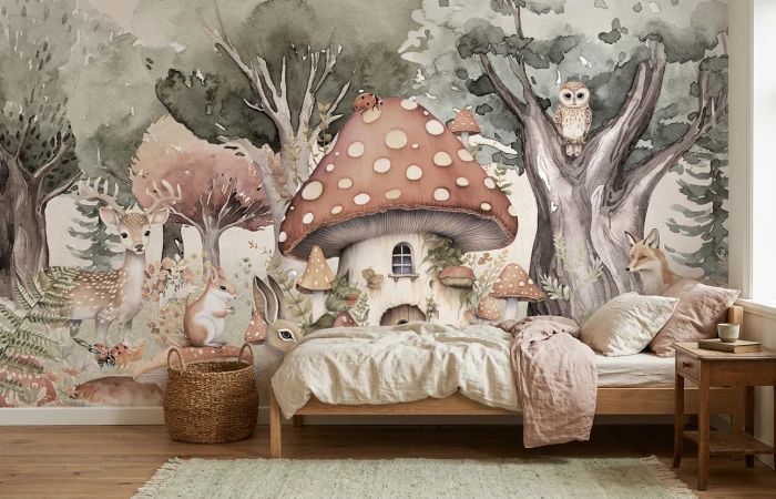 Tapeta ze zwierzętami MUSHROOM