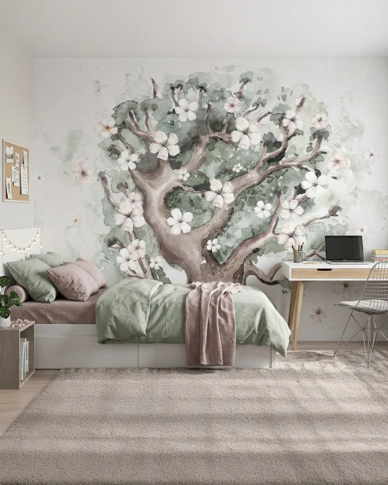 Tapeta z kwitnącym drzewem TREE
