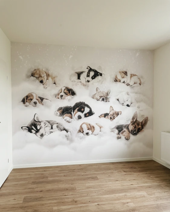 Tapeta z pieskami PUPPIES DREAM