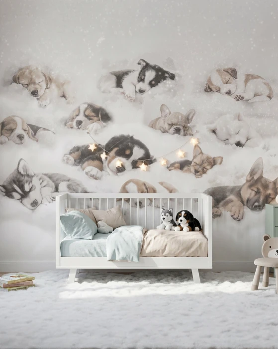Tapeta z pieskami PUPPIES DREAM