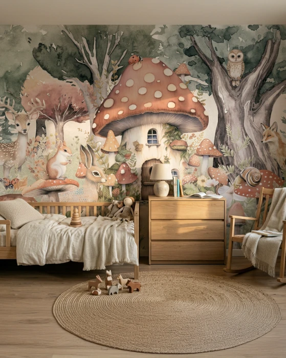 Tapeta ze zwierzętami MUSHROOM