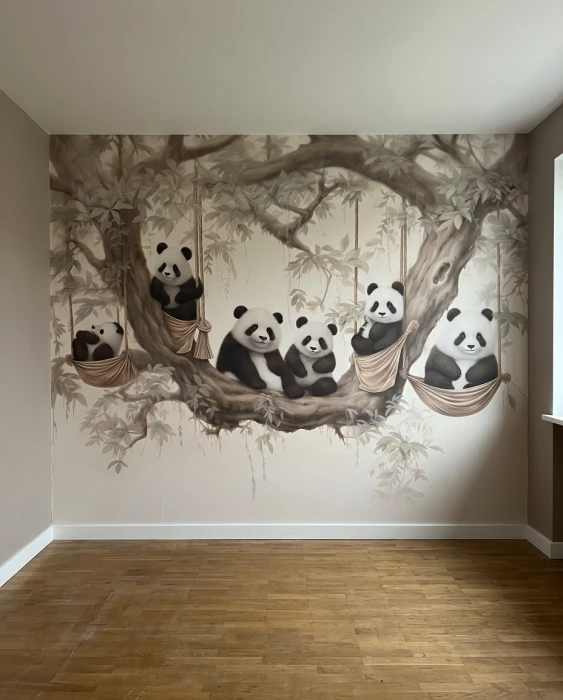 Tapeta panda do pokoju dziecka