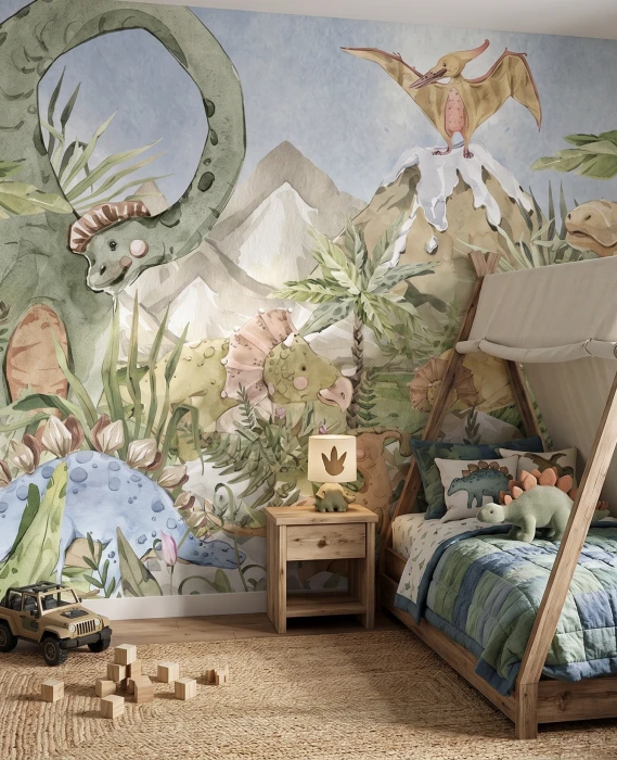 Tapeta z dinozaurami DINO BAMBINO