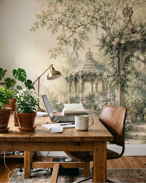Tapeta z tajemniczym ogrodem inspirowana Mokoszą