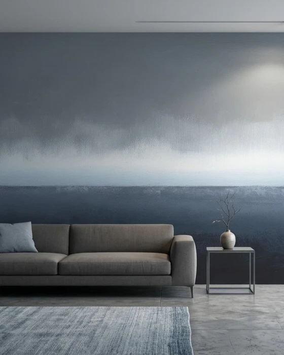 Tapeta z minimalistycznym morskim horyzontem