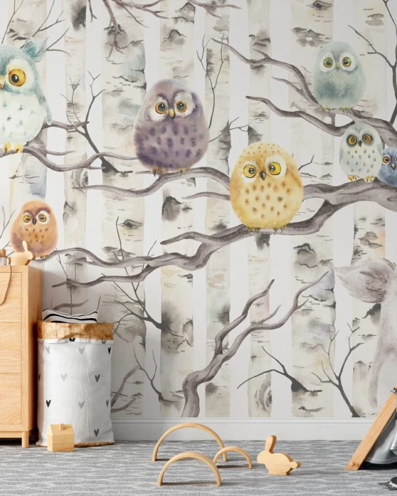 Tapeta wyprzedażowa SÓWKULKI – na ścianę 363 × 250 cm