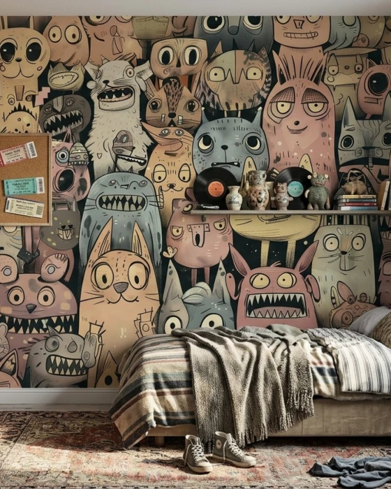 Tapeta z potworkami IMAGINARIUM