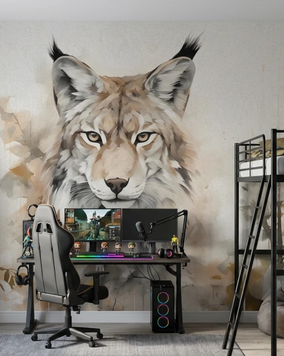 Tapeta z rysiem LORDS OF THE WOODS