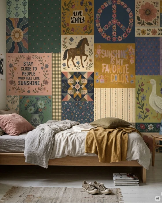 Tapeta folkowa SUNNY FOLK