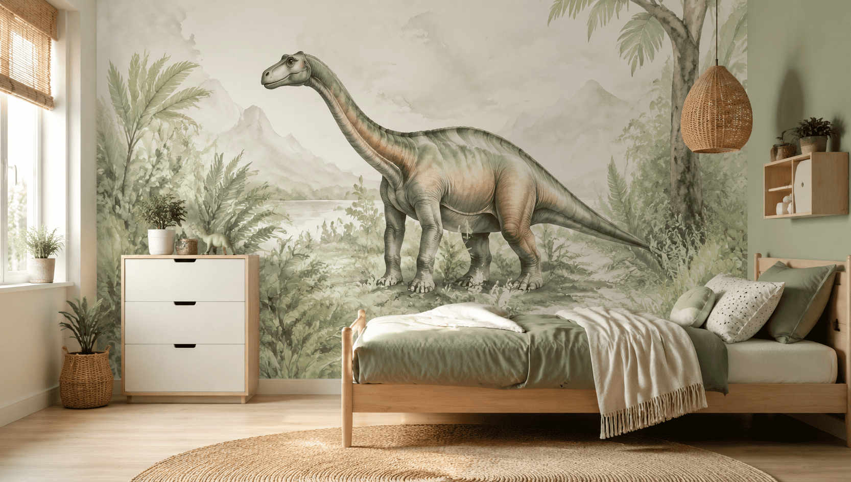 Jak przygotować ścianę pod tapetę w dinozaury?